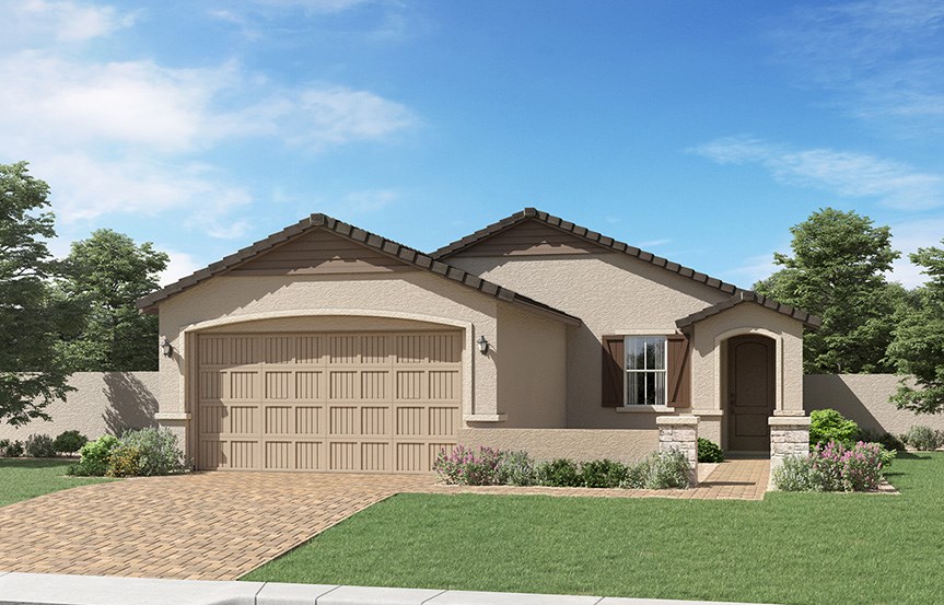 Jerome French Country elevation by Lennar Homes in Alamar community in Avondale, AZ