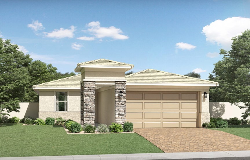 Brisbee Desert Prairie elevation by Lennar Homes in Alamar community in Avondale, AZ