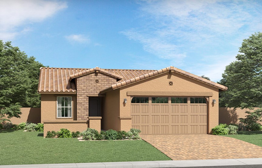 Brisbee Territorial Ranch elevation by Lennar Homes in Alamar community in Avondale, AZ