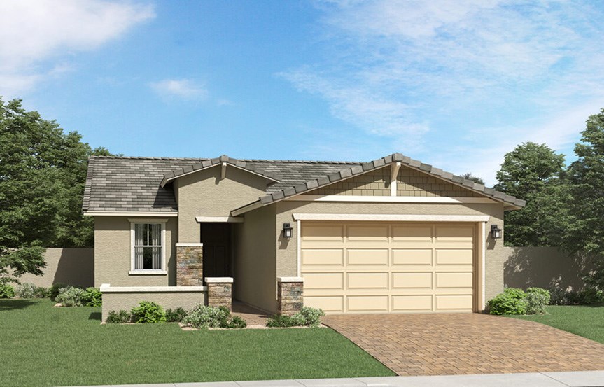 Brisbee Craftsman elevation by Lennar Homes in Alamar community in Avondale, AZ