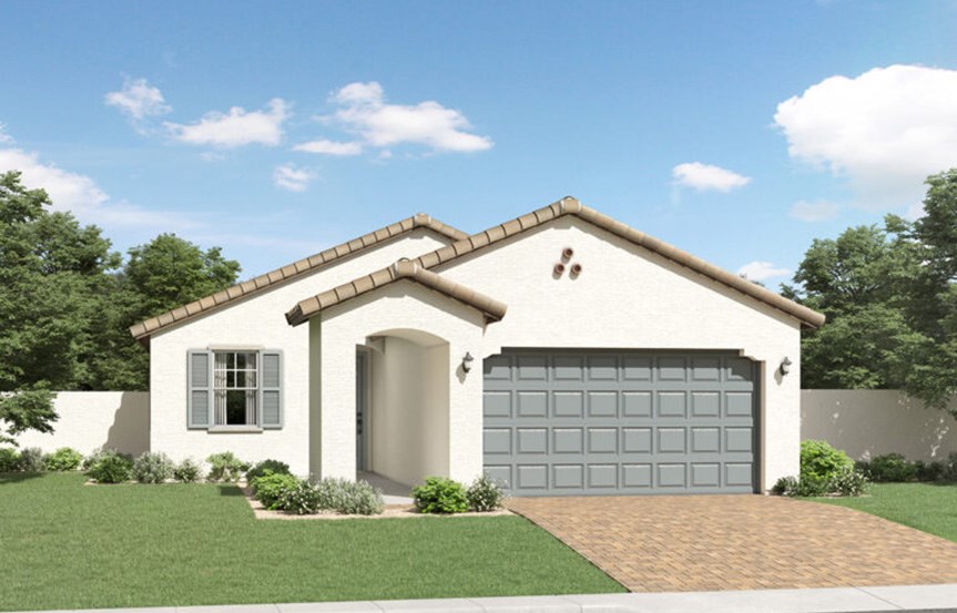 Brisbee Spanish Colonial elevation by Lennar Homes in Alamar community in Avondale, AZ
