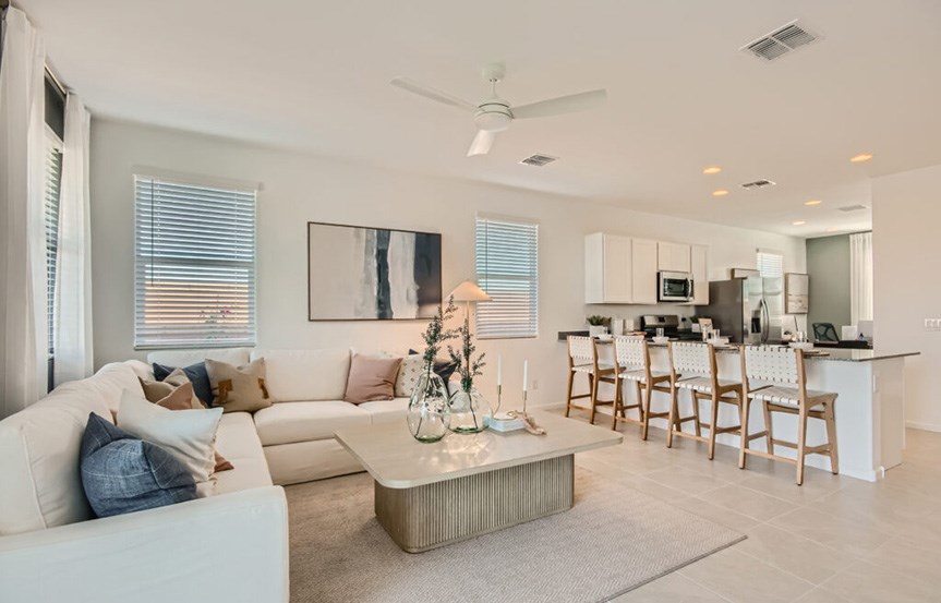 Brisbee model Great Room by Lennar Homes in Alamar community in Avondale, AZ