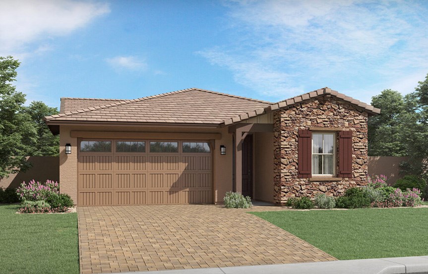 Ironwood Western Territorial elevation by Lennar Homes in Alamar community in Avondale, AZ