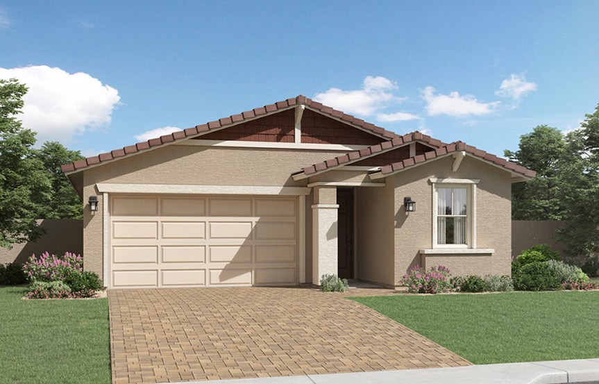 Ironwood Craftsman elevation by Lennar Homes in Alamar community in Avondale, AZ