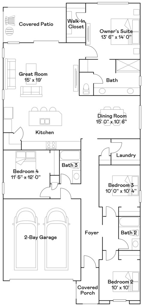 Ironwood floor plan by Lennar Homes in Alamar community in Avondale, AZ
