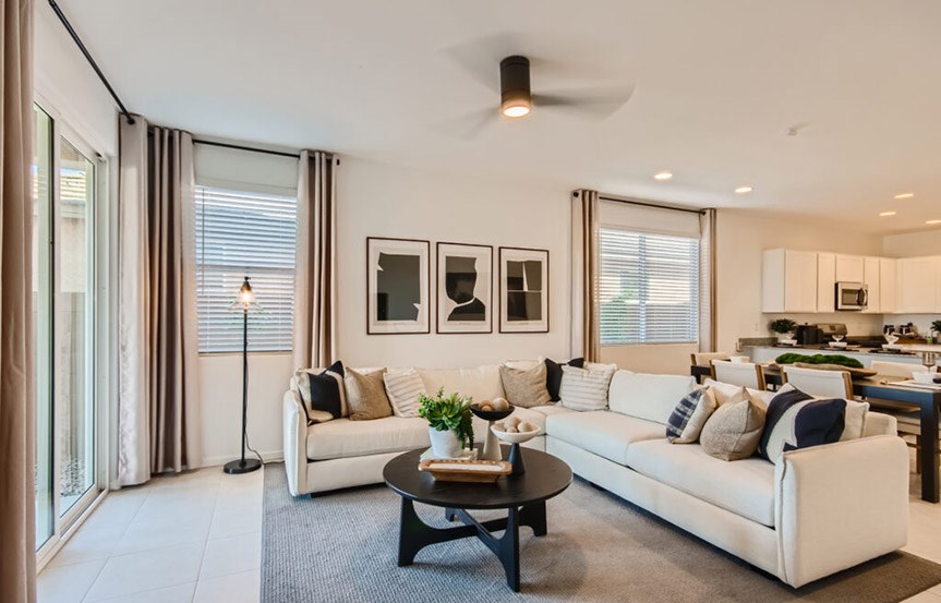 Lewis model home Great Room by Lennar Homes in Alamar community in Avondale, AZ