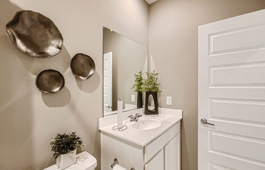 Lewis model home bathroom 3 by Lennar Homes in Alamar community in Avondale, AZ