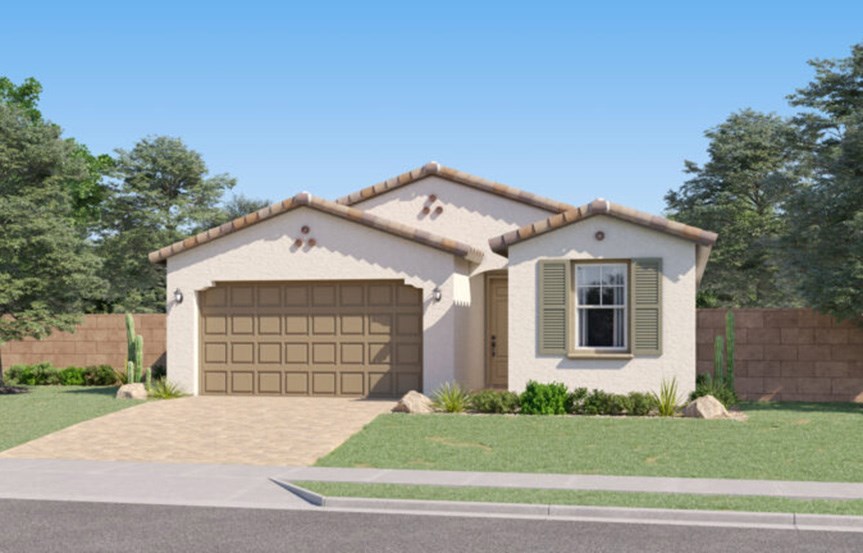 Latitude Spanish Colonial elevation by Lennar Homes in Alamar community in Avondale, AZ