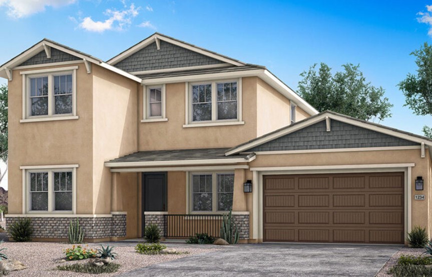 Firecrest B elevation by Woodside Homes in Alamar community in Avondale, AZ