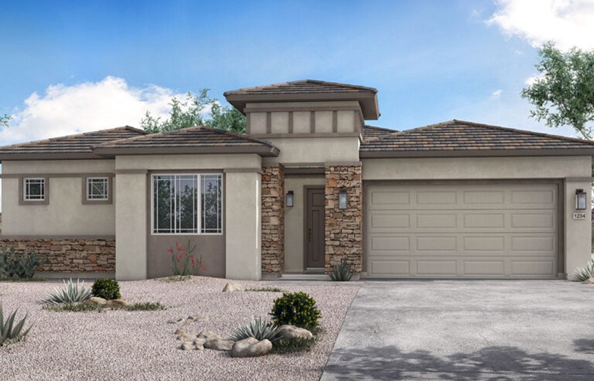 Goldfinch C elevation by Woodside Homes in Alamar community in Avondale, AZ
