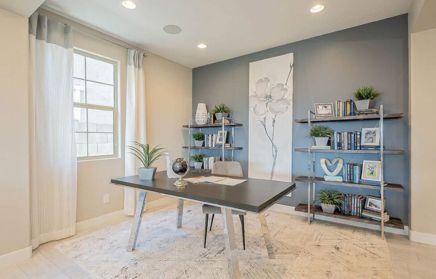 Castellano model home Office by Brightland Homes at Alamar community in Avondale, AZ