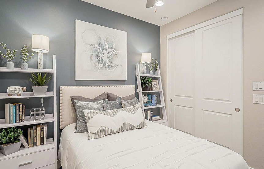 Castellano model home Guest Bedroom by Brightland Homes at Alamar community in Avondale, AZ
