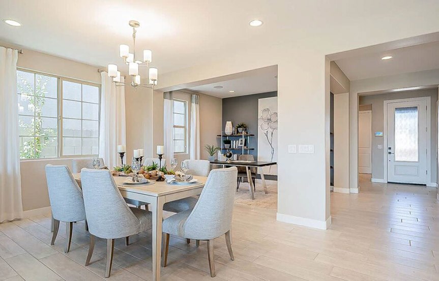 Castellano model home Dining and Office by Brightland Homes at Alamar community in Avondale, AZ