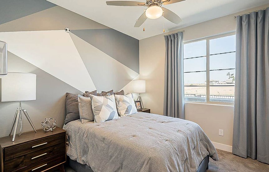 Castellano model home Bedroom by Brightland Homes at Alamar community in Avondale, AZ