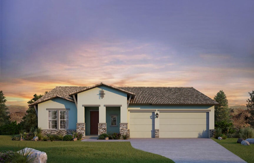 David Weekley Homes Walthall C elevation at Alamar community in Avondale, AZ