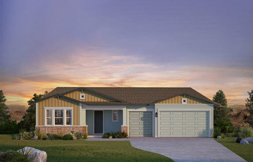 David Weekley Homes Walthall B elevation at Alamar community in Avondale, AZ