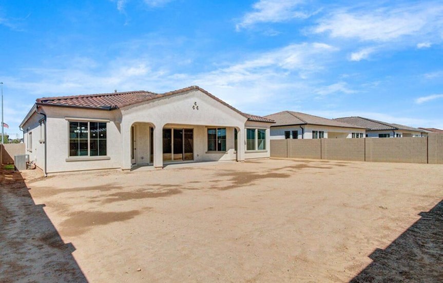 Cedarcrest rear exterior by David Weekley Homes at Alamar in Avondale, AZ