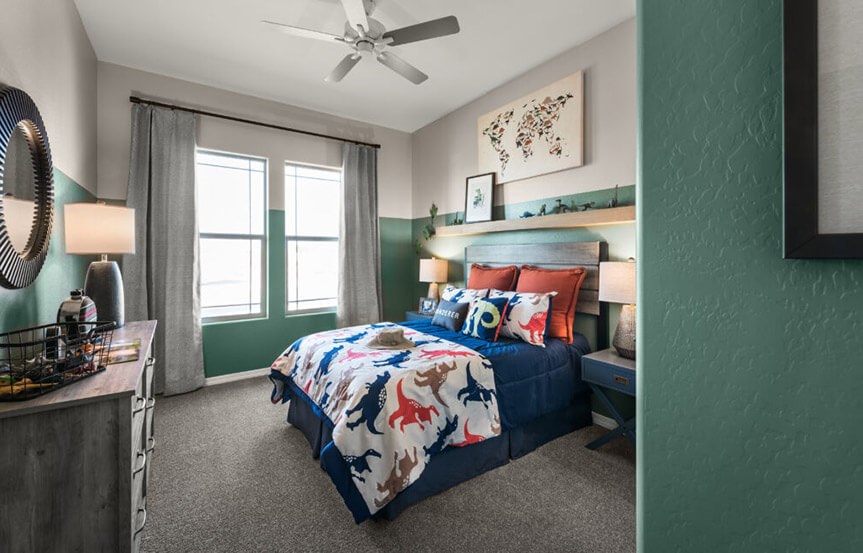Azalea model secondary bedroom by David Weekley at Alamar in Avondale, AZ