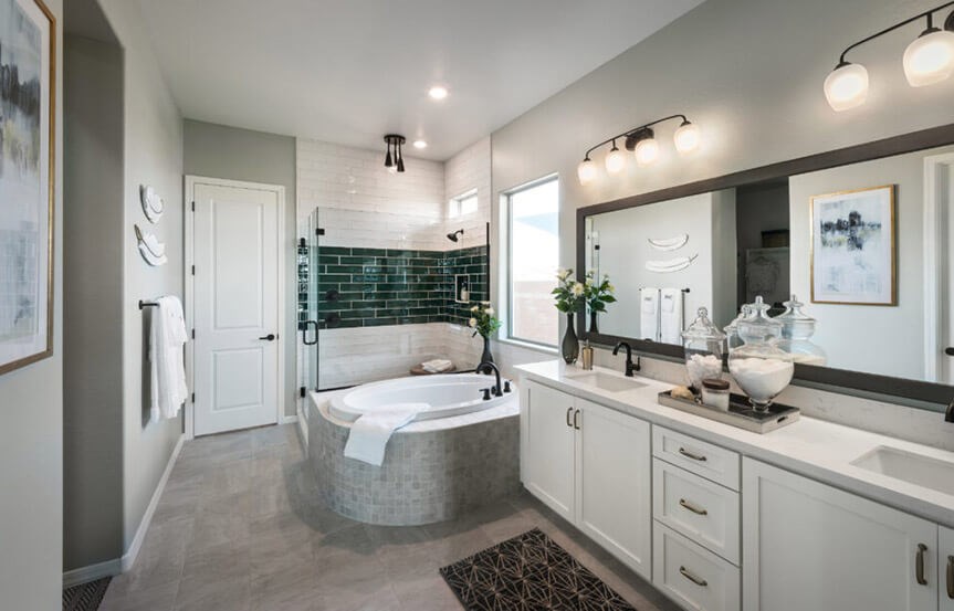 Azalea model Primary Bath by David Weekley Homes at Alamar in Avondale, AZ