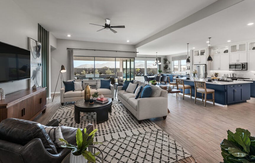 Azalea model Great Room by David Weekley Homes at Alamar in Avondale, AZ