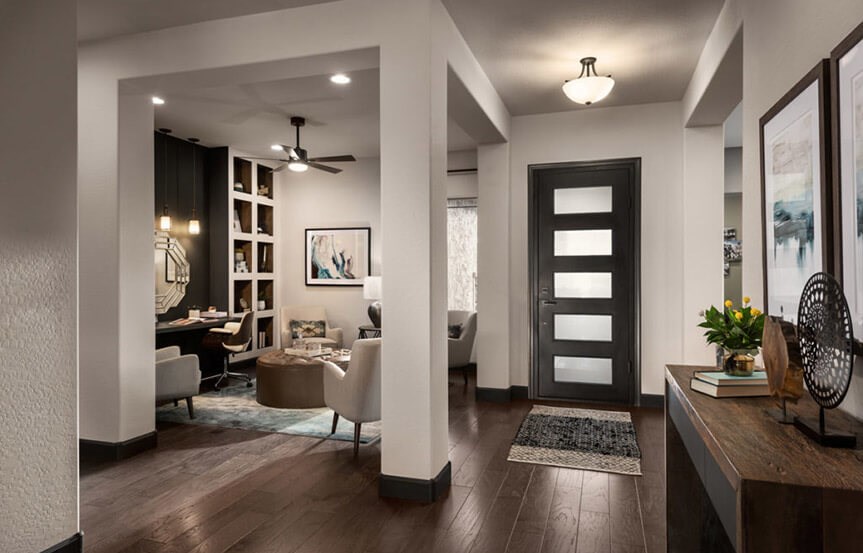 Azalea model Foyer and Office by David Weekley Homes at Alamar in Avondale, AZ