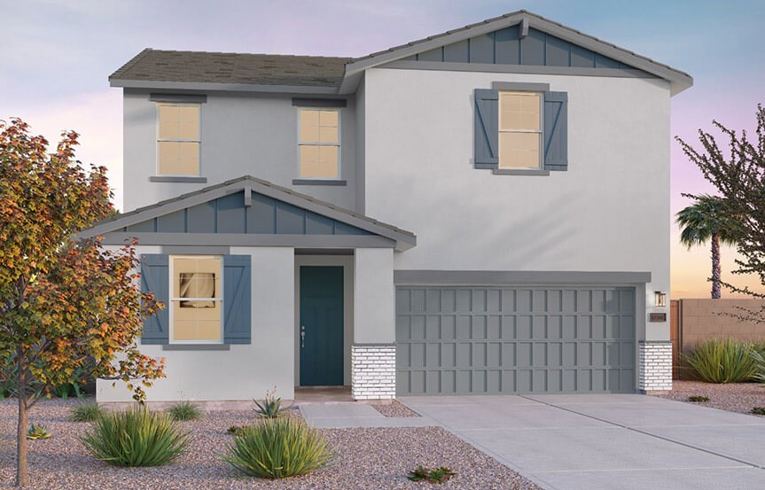Sage Dakota B elevation by Brookfield Residential at Alamar in Avondale, AZ