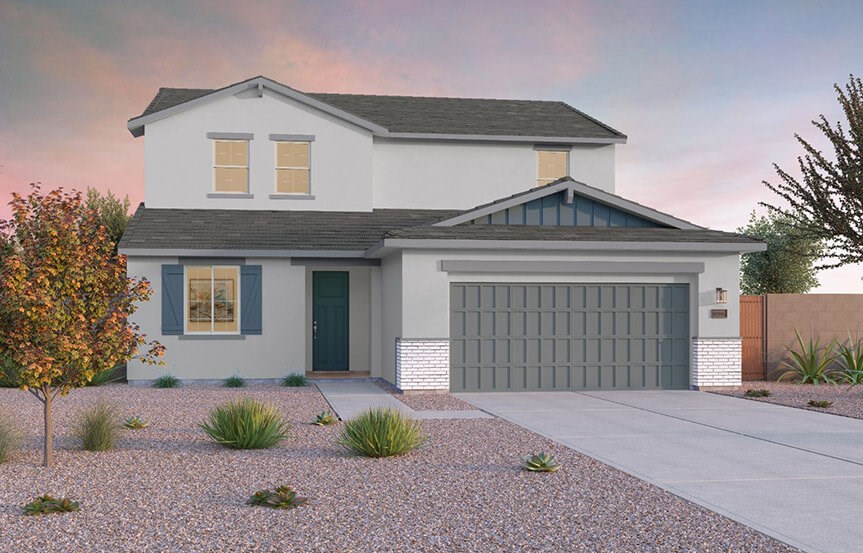 Ridge Ponderosa B elevation by Brookfield Residential at Alamar in Avondale, AZ