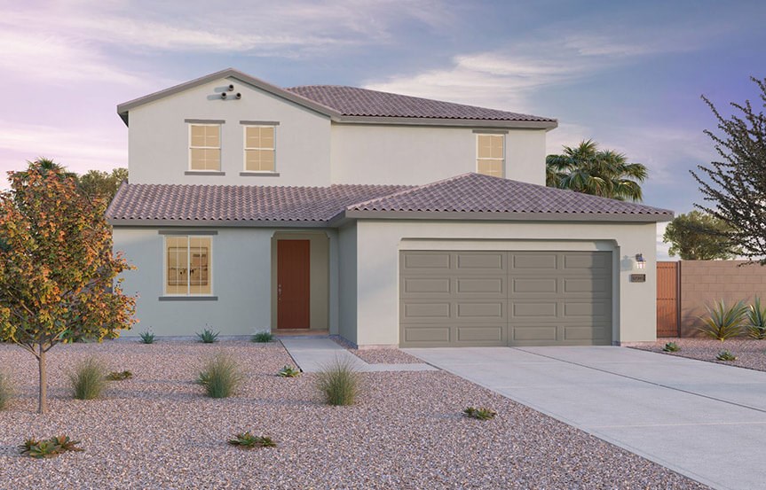 Ridge Ponderosa A elevation by Brookfield Residential at Alamar in Avondale, AZ