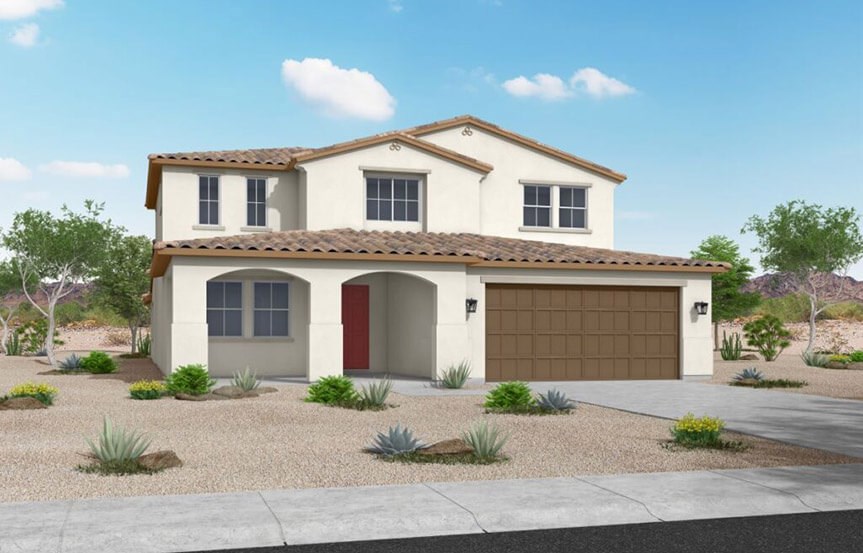 Jerome Spanish elevation by William Ryan Homes at Alamar in Avondale, AZ