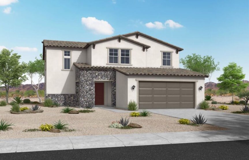 Camelback Hacienda elevation by William Ryan Homes at Alamar in Avondale, AZ