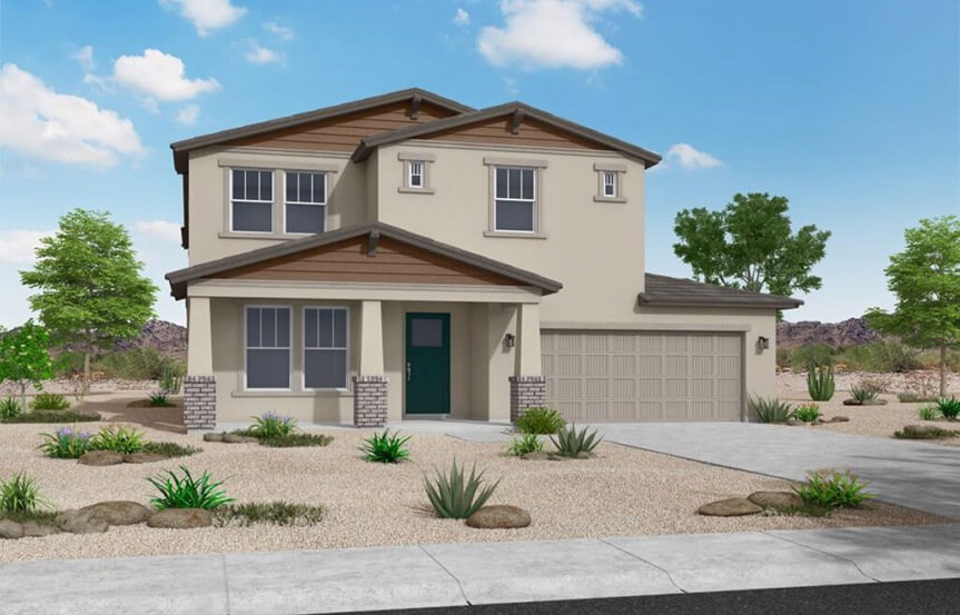 Patagonia Craftsman elevation by William Ryan Homes at Alamar in Avondale, AZ