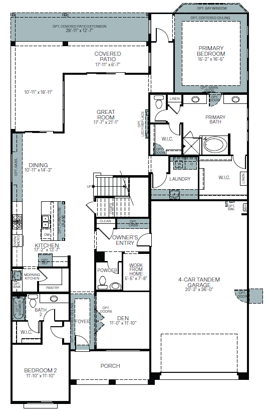 Firecrest floorplan by Woodside Homes at Alamar community in Avondale, AZ